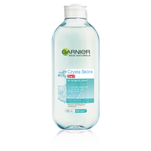 Garnier Czysta Skóra 3w1 Płyn micelarny - mieszana, tłusta, z niedoskonałościami 400ml