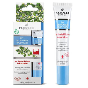 Floslek Żel do powiek i pod oczy ze świetlikiem lekarskim, 15 ml