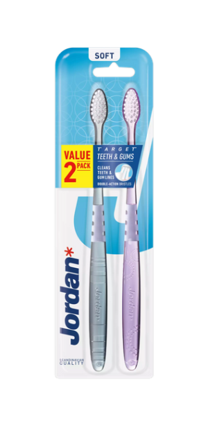 Jordan Target Teeth&Gums Szczoteczka do zębów - SOFT (2 sztuki)