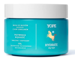 Yope Hydrate My Hair Przywracająca miękkość maska do włosów suchych z hemi-skwalanem 250ml