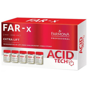 Farmona Professional FAR-x Extra Lift Zabiegi na twarz do użytku domowego - Neuropeptyd 3D Lift, Kwas hialuronowy, Kwas fitowy 5x5ml