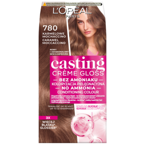 LOREAL CASTING CREME GLOSS Farba do włosów - 780 Karmelowe Machaccino (48ml, 72ml, 60ml)