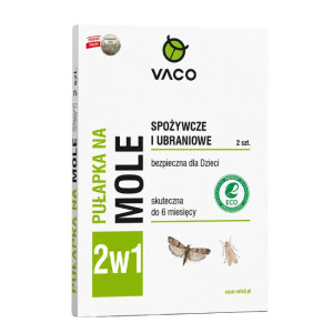 Vaco ECO Pułapka na mole ubraniowe i spożywcze skuteczna do 6 miesięcy - 2sztuki