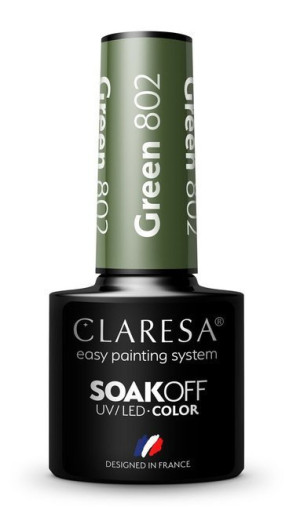 CLARESA Lakier hybrydowy Green 802 5g