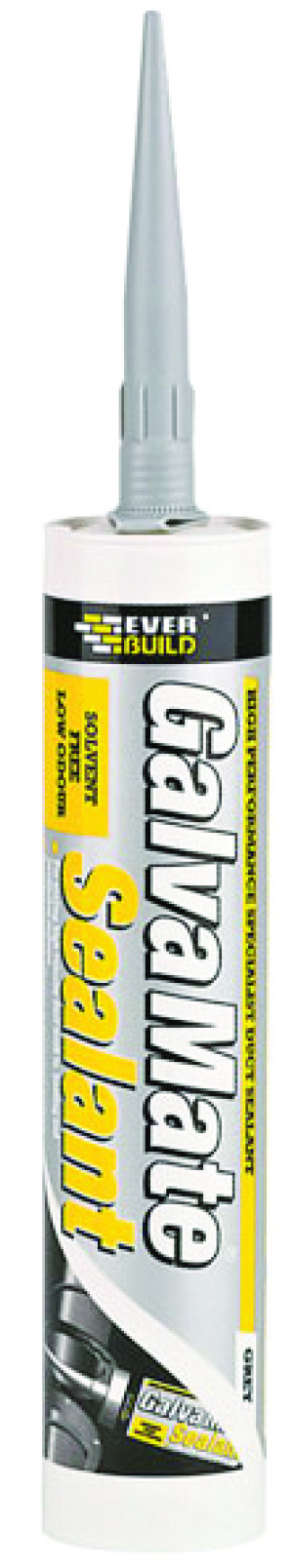 Everbuild Galva Mate Sealant & Adhesive For Sealing High Velocity Duct Work - Grey C3, GALVAM