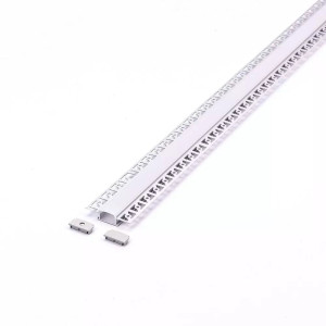 V-TAC PRO-PLAST14X62-2M-OP Aluminum Mounting Kit With Diffuser For LED Strip Recessed