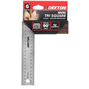DEKTON DT55325 6" Mini Tri Square Spirit Level Carpenter Measuring
