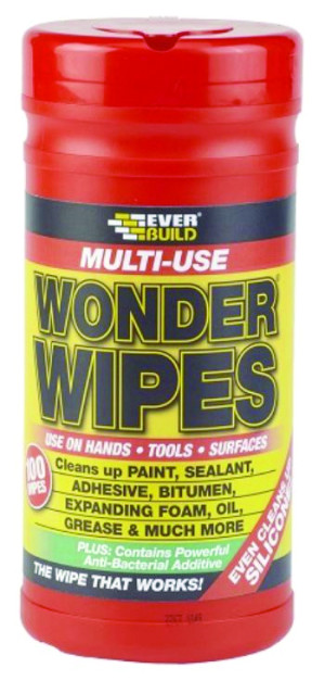 Everbuild Wonder Wipes 100 Wipes, WIPE80