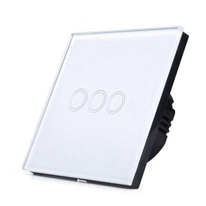 ENER-J SHA5314 Smart WiFi Touch Switch 3 Gang No Neutral Needed White