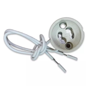 V-TAC LHGU10 Lamp Holder GU10 Ceramic Socket With Wire Pvc Power Cable 150mm