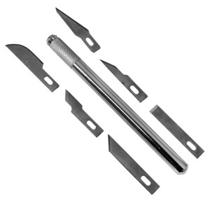 Dekton DT60970 7PC Hobby Kit 6 Different Blades Precision Knife Cutter