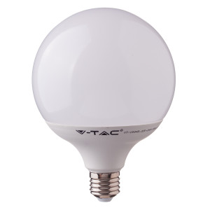 V-TAC VT125 18W G120 LED Plastic Globe Bulb Samsung Chip E27-Day White 6400K(VT-288)