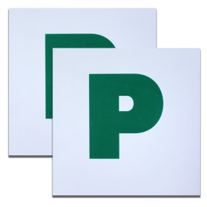 CAR MAGNETIC P PLATE 2 PACK