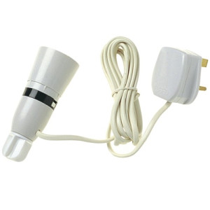 Lamp Socket Black Bottle Lamp Holder Adaptor With Flex & Plug Black