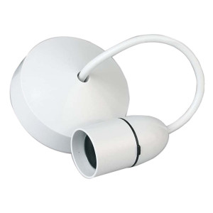 MK Ceiling Accessories 1186 WHI 6 amp 150 mm-Long Pendant Set