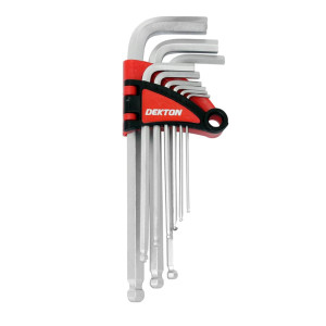 DEKTON DT85516 Long Arm Ball End Hex Key Set 9pc