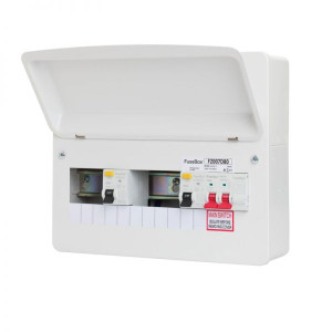 Fusebox F2007D80 7 Way Dual RCD 80A 30mA Consumer Unit
