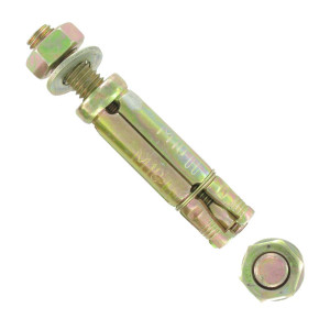 Deligo IP610 Steel Loose Projection Bolt Sleeve Anchor M6 X 60mm Zinc Plated