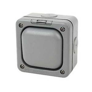 MK MK56400GRY Masterseal 56400 GRY Single 10AX 1 Way Single Pole Outdoor Switch