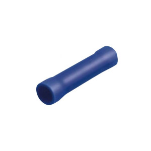 DELIGO SBB2.5 Splice Butt Insulated Copper Connector Crimp Terminal Wire 2.5mm Blue
