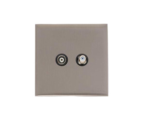 Tv-Satellite Socket Satin Nickel Y05.226.BK