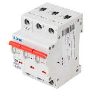 Eaton EMDH310 MCB Three Memshield Triple pole Type D Circuit Breaker-10 A