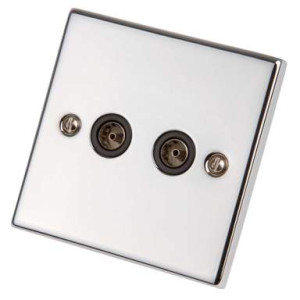 Twin Tv Non Isolated Polished Chrome R02.822.W