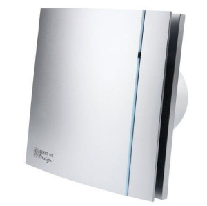 EnviroVent Silent DesignTS Extractor Fan 4" Shutter & Adjustable Timer in Silver