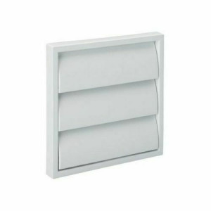 White Square Air Vent Duct Grille - Extractor Fan Wall Outlet Gravity Flap