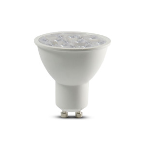 V-TAC VT20026 LED Ripple Plastic Bulb GU10 Spotlight Samsung Chip White 3000K 6W