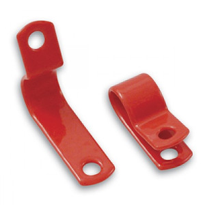 Termination Technology AP7R-50 7mm Red Pyro/Soft Skin Cable Clips LSF Coated (Pack of 50)