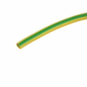 RONBAR PS4G100 High Quality 4mm x 100m PVC Earth Sleeving Reel Green/Yellow