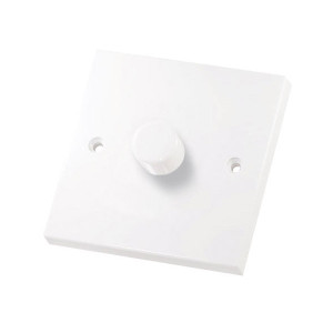 Thrion DIMSL1G Push on / off Single gang 400W Dimmer Switch - White