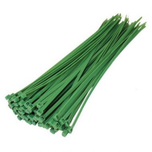 300mm X 4.8mm Cable Ties Green (100)