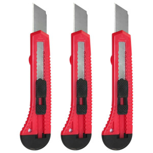 Dekton DT60126 3 Piece Snap-Off Knife Set Large Retractable Blade