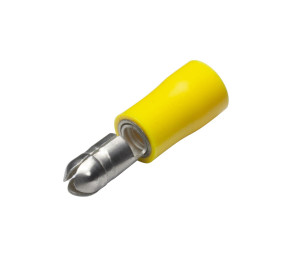MBY5.0 Bullet Terminal Brass Male 5.0mm Yellow