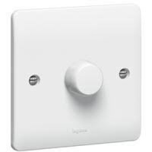 1G 2W 1000W Dimmer Twin Plate Polished Chrome R02.871.1000