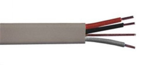 6243Y 1.0mm2 Grey 3 Core & Earth Cable, 12 Amps, 50m