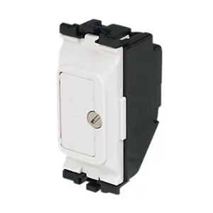 MK MKK4890WHI Single Gang Fuse Modular Unit White With 13 Ampere Cartridge Mounting