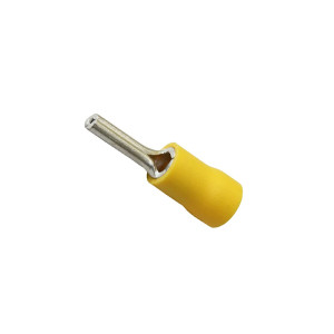 RONBAR PTY14.0 High-Quality 12mm Insulated Crimp Pin Terminal Copper Yellow