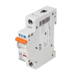 Eaton EMCH163 MCB Single Module 1 Pole Type C Miniature Circuit Breaker-63 A