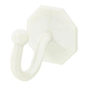 Fastpak White Curtain Tie Backs Self Adhesive, VP3141
