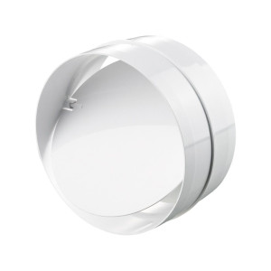 Verplas RD4BS Inline Backdraught Shutter Connector 100mm Round with Non-Return Damper