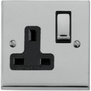 Single 13A Socket Polished Chrome R02.840.PCBK