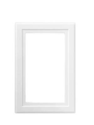 Lyvia ABMFINGER2W 2 gang white plastic Finger Plate For Flush Wall Switches