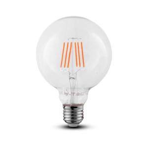 V-TAC VT292 6W G125 Modern LED Filament Bulb Samsung Chip 2700k E27 (VT-287)