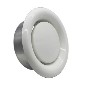 VERPLAS AC150 Rigid Duct Internal Terminal Air Valve Extract or Supply 150mm