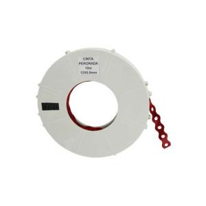 DELIGO BANDR Medium Duty Mild Steel All Round Fixing Band Strap 12mmx10m Red