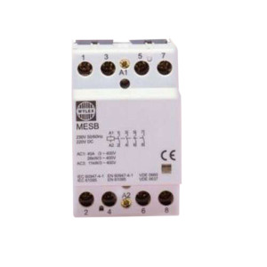 Mesb-20No 20A Contactor 2 Pole 1 Module