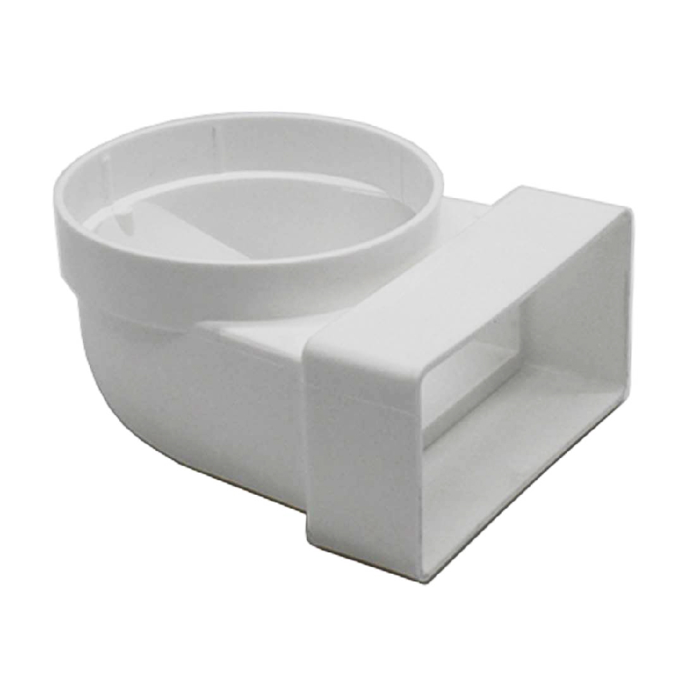 VERPLAS FDFE90100 System 100 Female 90 Elbow Bend Vent Ducting 110mm x 54mm